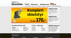 Desktop Screenshot of hafjellskiutleie.no